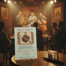 Convite de Aniversário de 60 anos em Disco de Vini