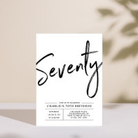Convite de Aniversário de 70 anos Moderno | Setent