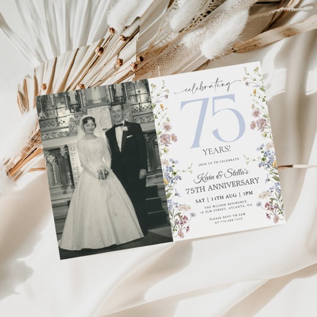 Convite de Aniversário de 75 anos das Flores Silve (Criador carregado)