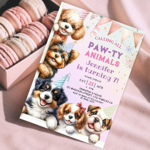 Convite de Aniversário de 7 anos da Festa da Patin