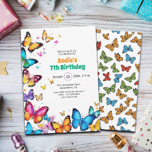 Convite de Aniversário de 7 anos O Prazer das Borb