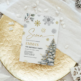 Convite de aniversário de 7, Sete de inverno, Aniv