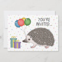 Convite de Aniversário de Animalouriço-Cacheiro-Pi