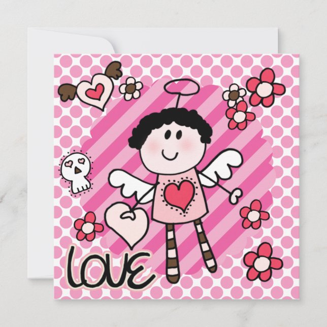 Convite de Aniversário de Anjos e Demônios (Frente)