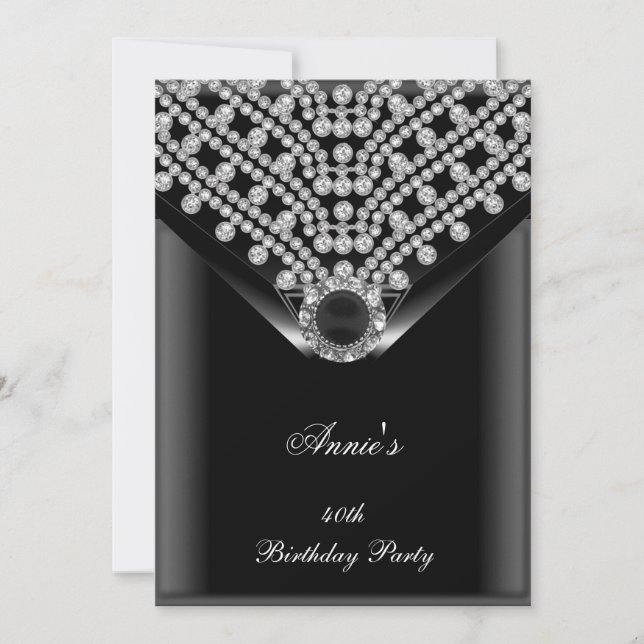 Convite de Aniversário de Annie Revisto (Frente)