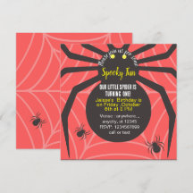 CONVITE DE ANIVERSÁRIO DE ARANHA DIVERTIDO E ASSUS