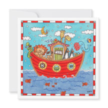 Convite de Aniversário de Arca de Noah Personaliza