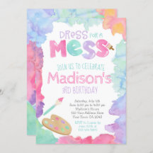 Convite de Aniversário de Arte