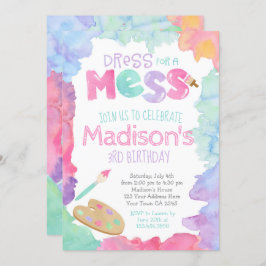 Convite de Aniversário de Arte