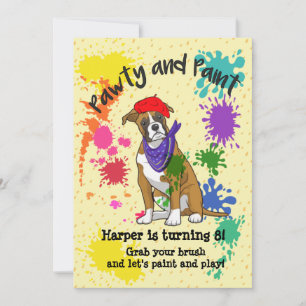 Convite de aniversário de Arte de Diversão de Ca