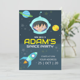 Convite de Aniversário de Astronauta, Aniversário