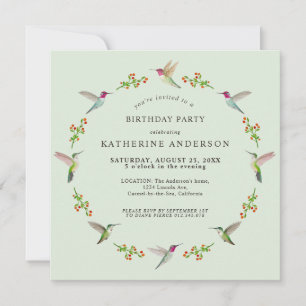 Convite de Aniversário de Aves da Anna