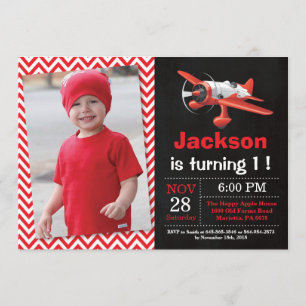 Convite de aniversário de avião. Festa de aniversá