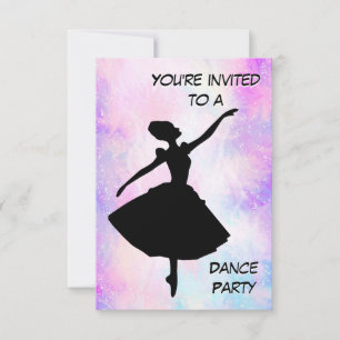 Convite de Aniversário de Bailarina