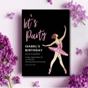 Convite de Aniversário de Bailarina, Ballet Editáv