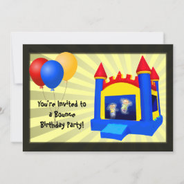 Convite de aniversário de Balões de Casa