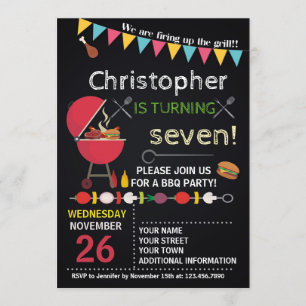 CONVITE DE ANIVERSÁRIO DE BARBECUE A QUALQUER UM