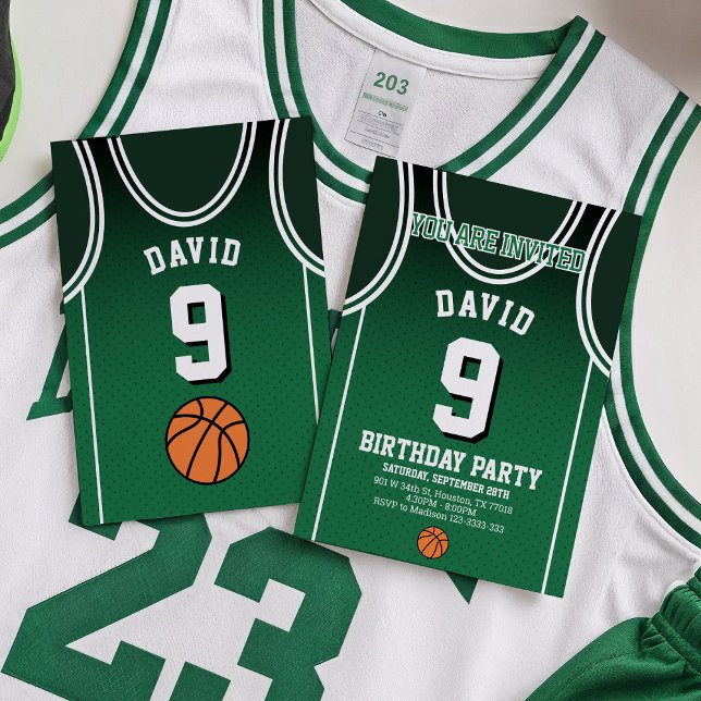 Convite de aniversário de basquete (Criador carregado)