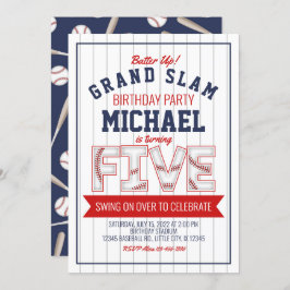 Convite de aniversário de beisebol 5