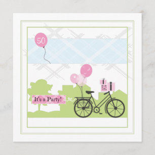 Convite de Aniversário de Bicicleta