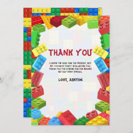 Convite de Aniversário de Blocos de Construção, An