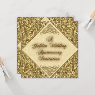 Convite de Aniversário de Bodas de Ouro
