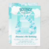 Convite de Aniversário de Bounce House