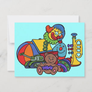 CONVITE DE ANIVERSÁRIO DE BRINQUEDOS JACK-IN-THE-