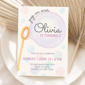 Convite de aniversário de Bubble, Segundo convite 