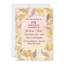 Convite de Aniversário de Casamento