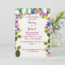 Convite de Aniversário de Casamento