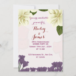 Convite de Aniversário de Casamento