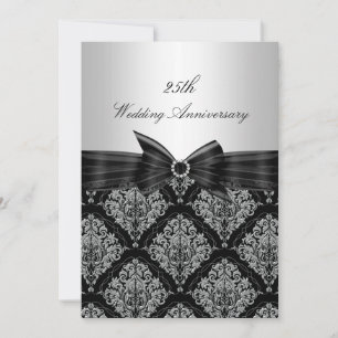 Convite de Aniversário de Casamento de 25 anos Dam