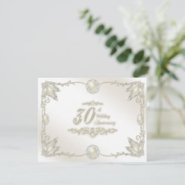 Convite de Aniversário de Casamento de 30 anos