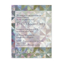 Convite de Aniversário de Casamento de 30 Anos Pér