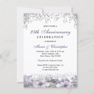 Convite de Aniversário de Casamento de 50 anos com