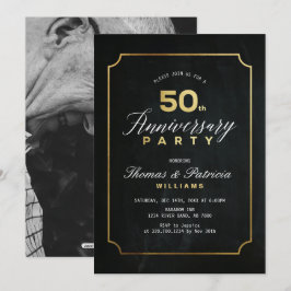 Convite de Aniversário de Casamento de 50 Anos Typ