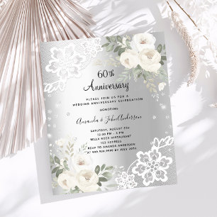 Convite de aniversário de casamento de diamante pr