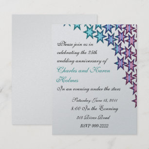 Convite de Aniversário de Casamento Elegante