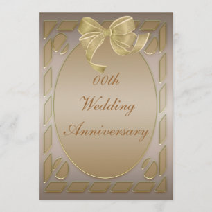 Convite de Aniversário de Casamento Elegante