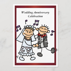 Convite de Aniversário de Casamento Engraçado