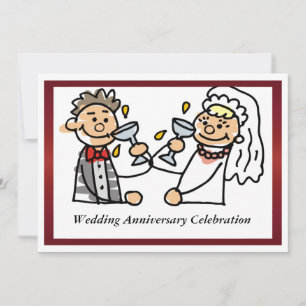 Convite de Aniversário de Casamento Engraçado