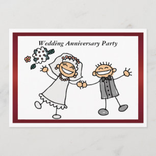Convite de Aniversário de Casamento Engraçado