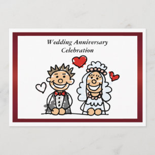 Convite de Aniversário de Casamento Engraçado
