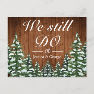 Convite de Aniversário de Casamento Floresta Nevad