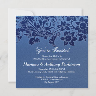 convite de aniversário de casamento lindo