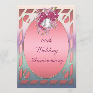 Convite de Aniversário de Casamento Luxuoso