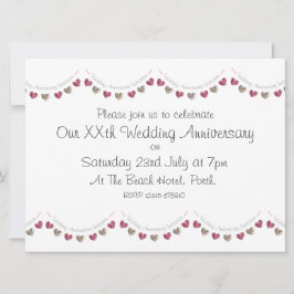 Convite de aniversário de casamento para o parto d