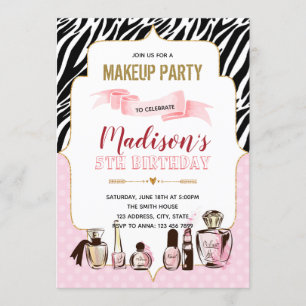 convite de aniversário de composição do glamour