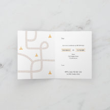 Convite de aniversário de construção